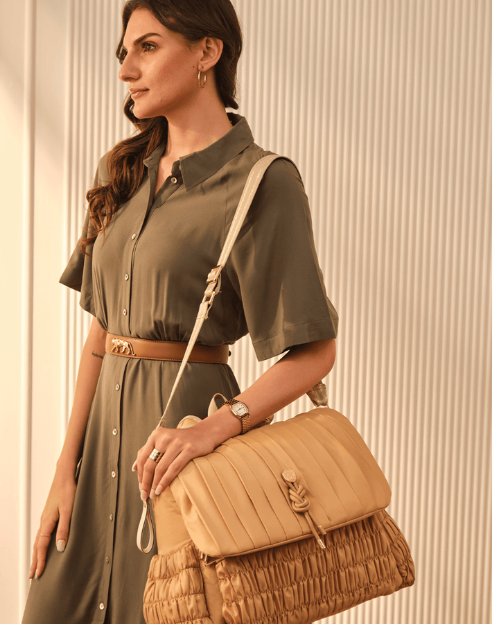 The Dune Diaper Bag - Caramel