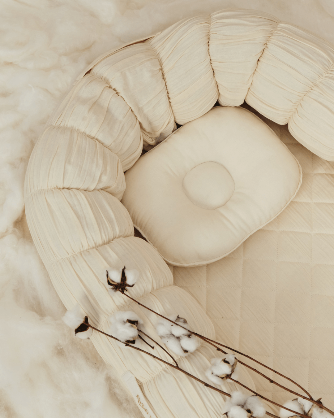 Ecru Sleep Cloud & Luna Blanket Set
