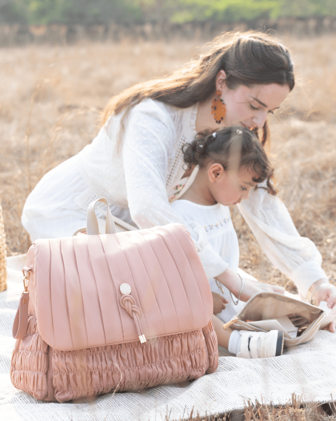 The Dune Diaper Bag - Dusty Rose