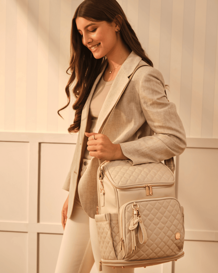 The Super Trooper Diaper Bag -Ecru