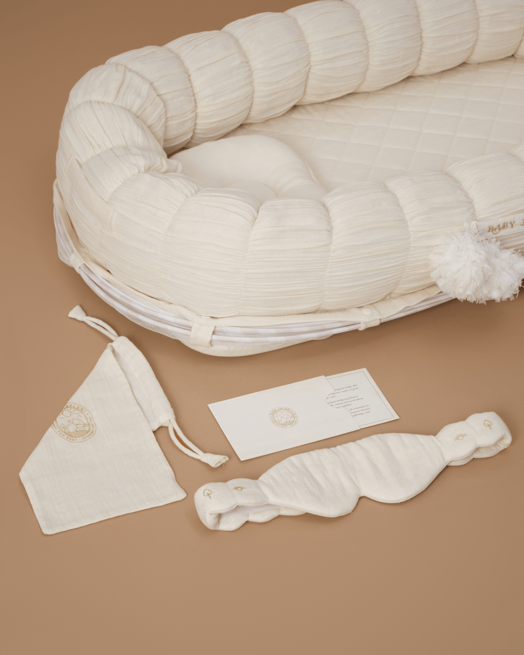 Ecru Sleep Cloud & Luna Blanket Set