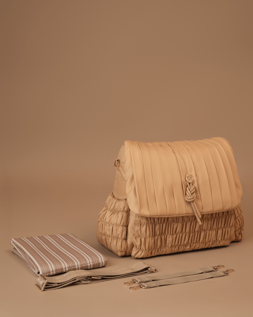 The Dune Diaper Bag - Caramel