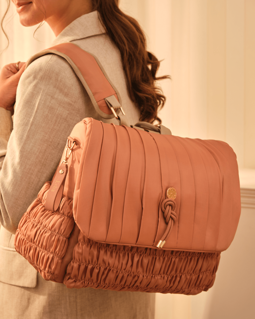 The Dune Diaper Bag - Dusty Rose