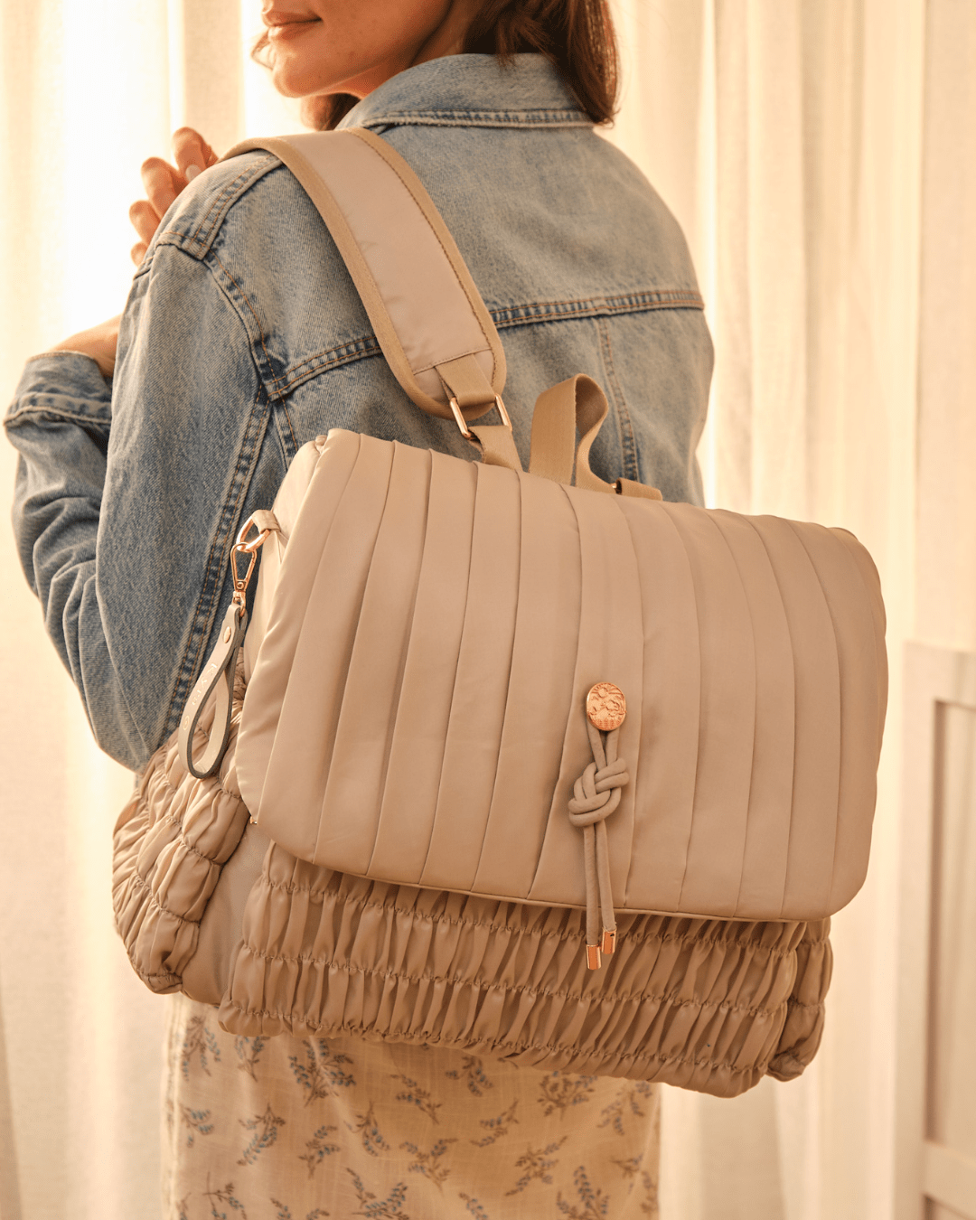 The Dune Diaper Bag - Silver Moon
