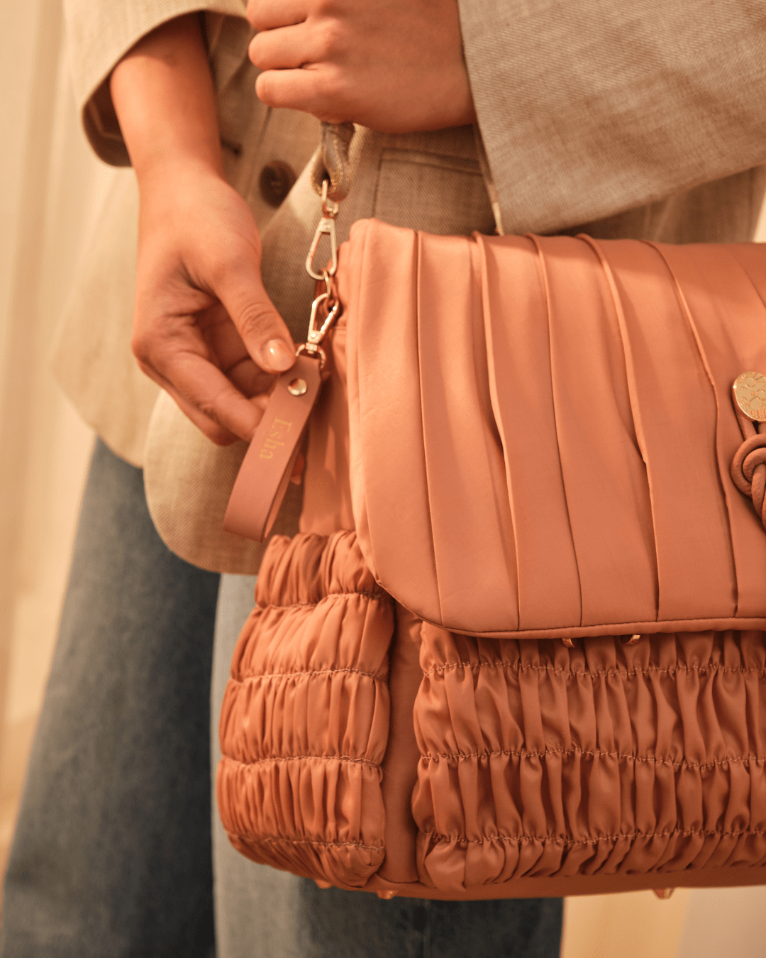 The Dune Diaper Bag - Dusty Rose