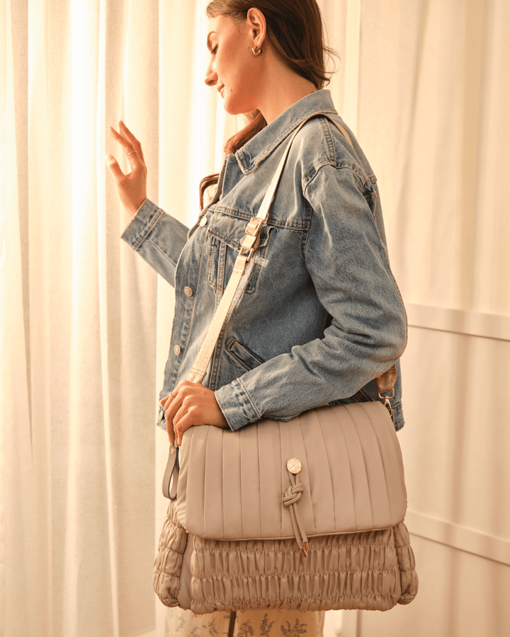 The Dune Diaper Bag - Silver Moon