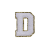 WHITE FUZZY ALPHABETS D