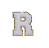 WHITE FUZZY ALPHABETS R