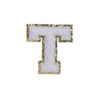 WHITE FUZZY ALPHABETS T