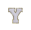 WHITE FUZZY ALPHABETS Y
