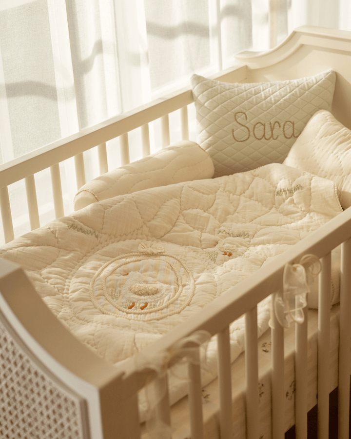 Baby Jalebi Cot Bedding Sets ButterCup Cot Bedding Set with Bumper