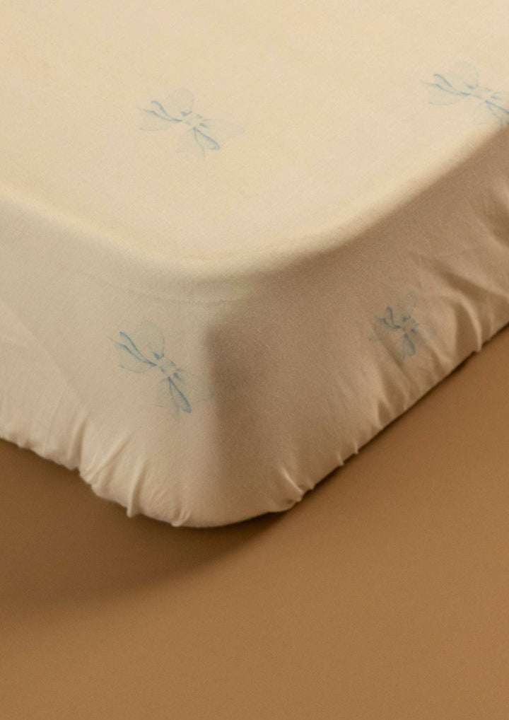 Baby Jalebi Cot Sheets Bernie's bowtie Fitted Cot Sheet