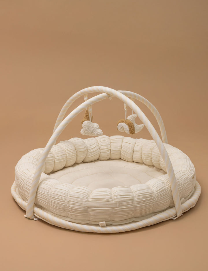 Baby Jalebi ECRU Island Play Mat with Bumper Set – The Complete Dream Team