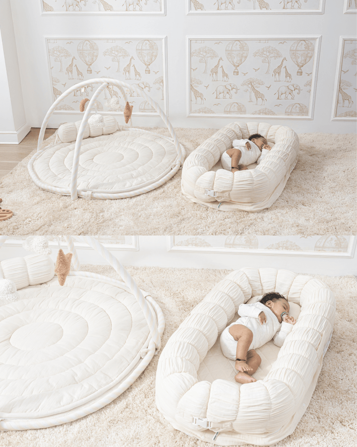Baby Jalebi Island Play Mat & Cloud Set – ECRU