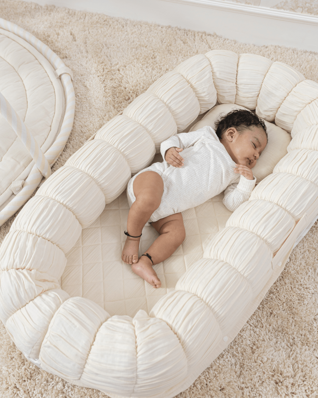 Baby Jalebi Island Play Mat & Cloud Set – ECRU
