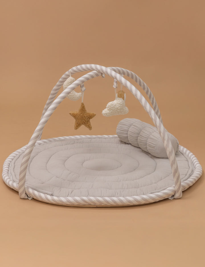 Baby Jalebi Island Play Mat & Cloud Set – Grey