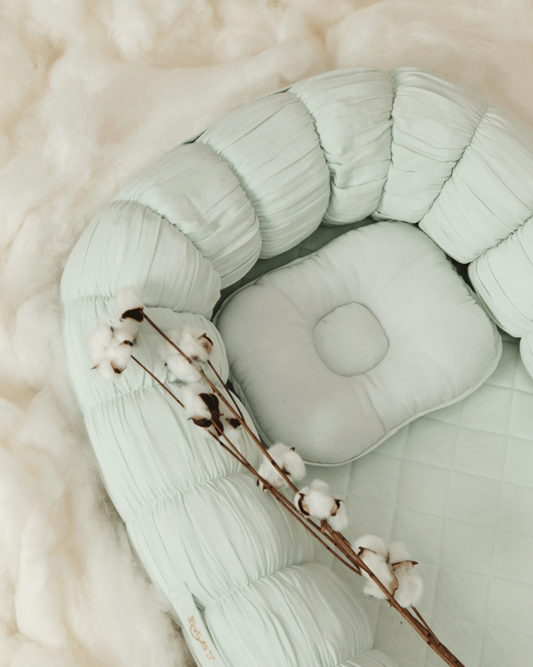Baby Jalebi Island Play Mat & Cloud Set –Mint
