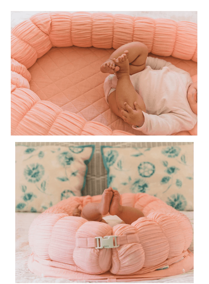 Baby Jalebi Island Play Mat & Cloud Set –Pink