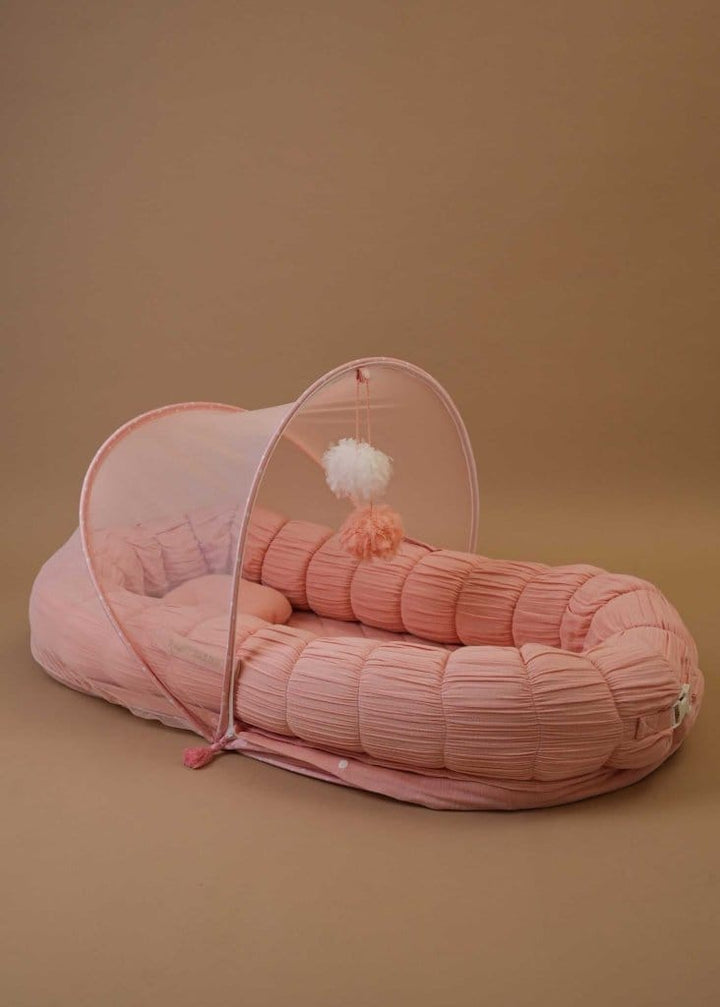 Baby Jalebi Island Play Mat & Cloud Set –Pink