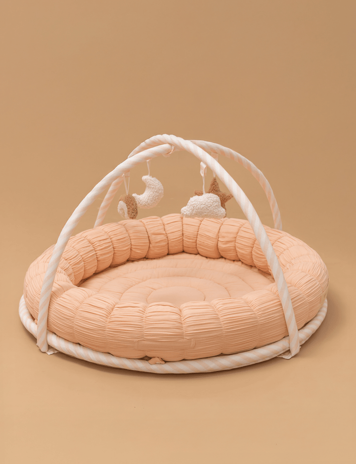 Baby Jalebi Island Play Mat & Cloud Set –Pink