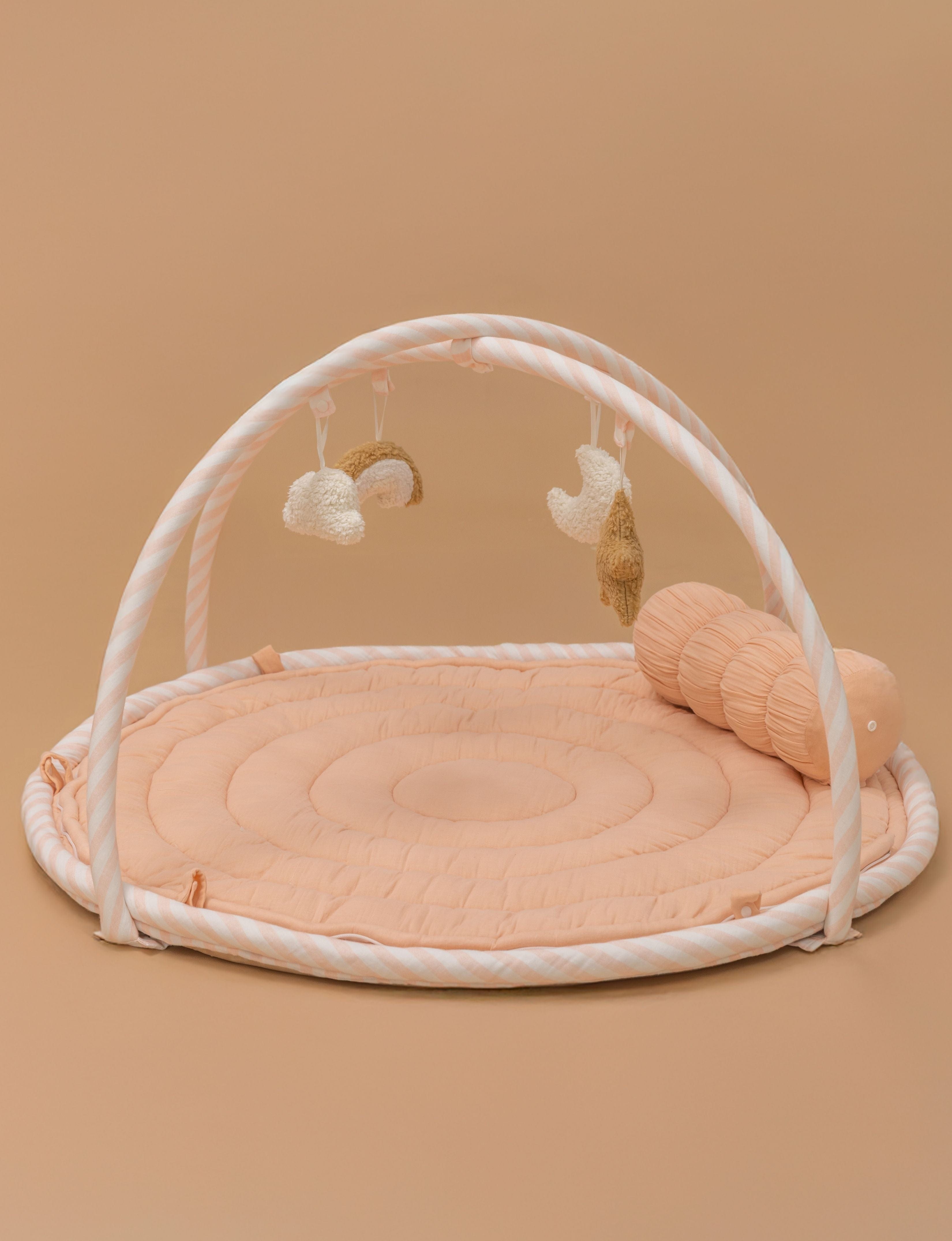 Baby Jalebi Island Play Mat & Cloud Set –Pink