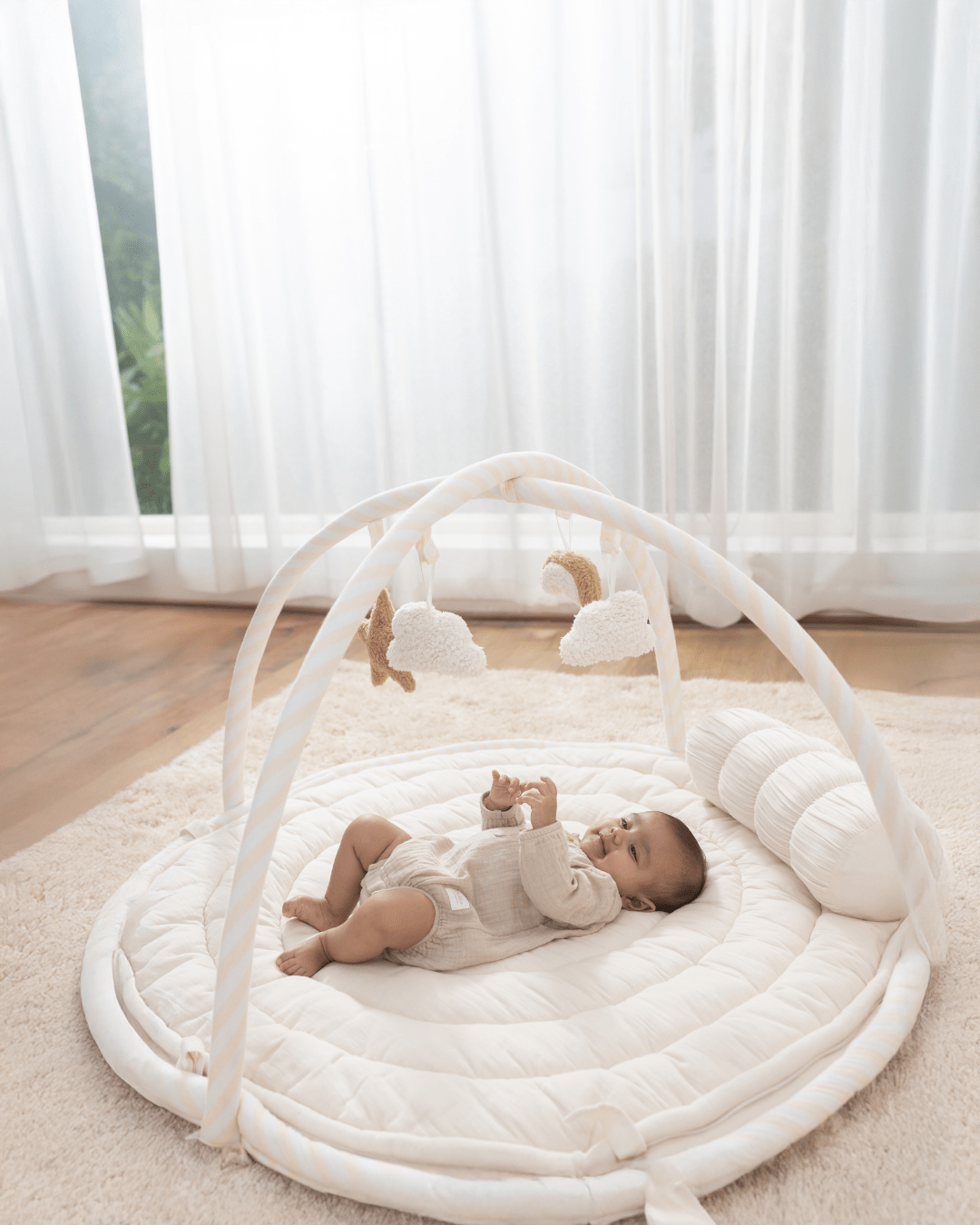 Baby Jalebi Island Play Mat  – ECRU