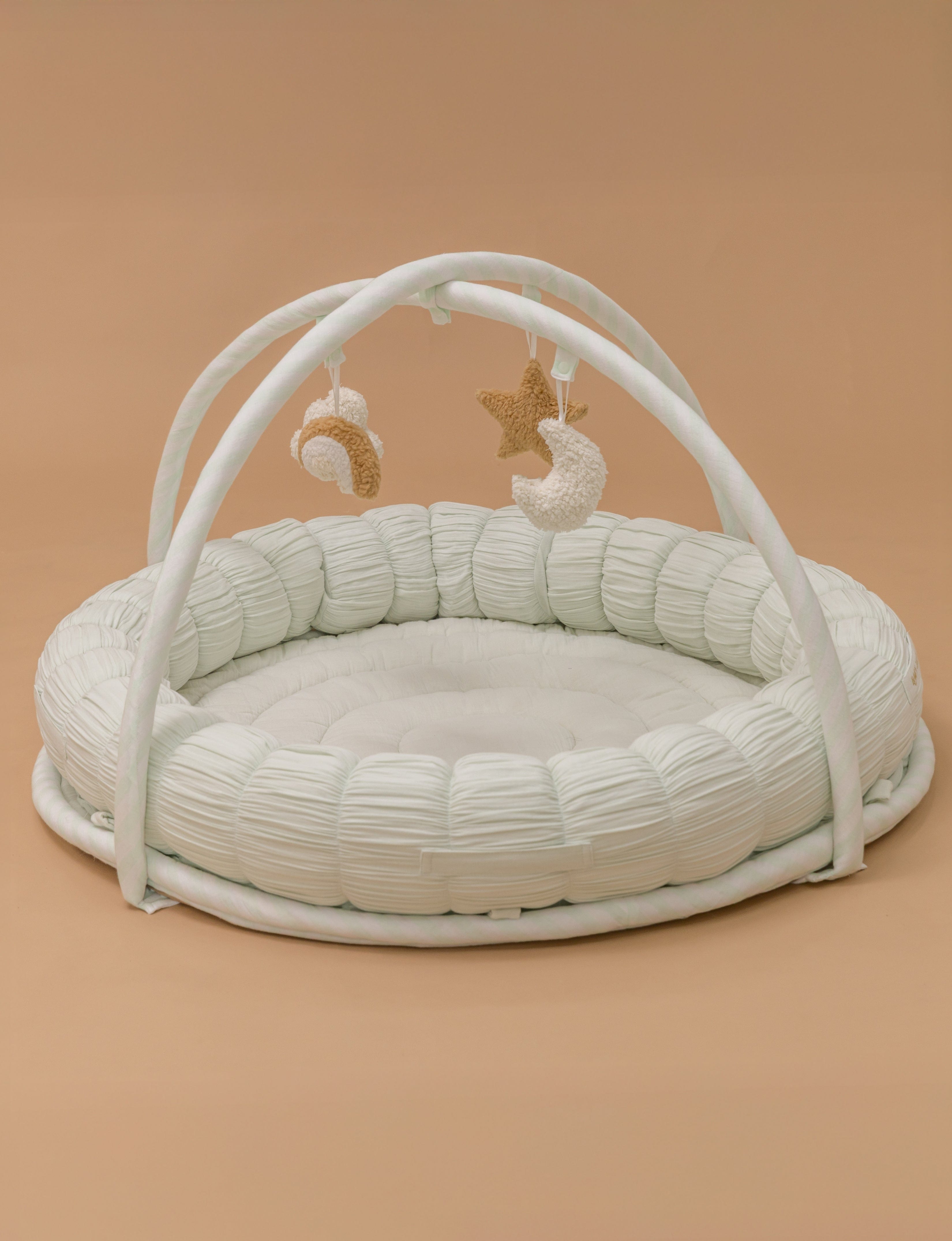 Baby Jalebi MINT Island Play Mat with Bumper Set – The Complete Dream Team