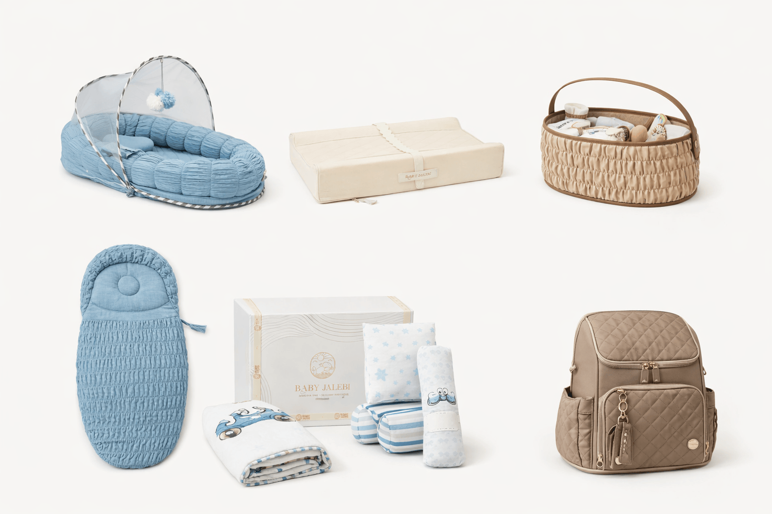 Baby Jalebi The Ultimate Newborn Essentials Bundle – Blue