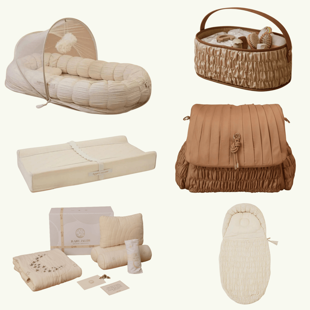 Baby Jalebi The Ultimate Newborn Essentials Bundle  - Ecru